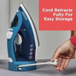 BLACK+DECKER 1200W Steam Iron with Retractable Cord