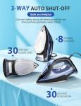 Sundu 1500W Steam Iron with Ceramic Soleplate