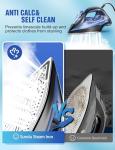 Sundu 1500W Steam Iron with Ceramic Soleplate