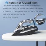 IRONDAY 1700W Steam Iron with Non-Stick Soleplate