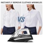 IRONDAY 1700W Steam Iron with Non-Stick Soleplate