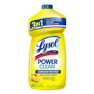 Lysol Power Clean Multi-Surface Cleaner, Lemon Scent 28oz