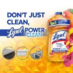Lysol Power Clean Multi-Surface Cleaner, 2x Concentrated Pour, Mango & Hibiscus, 28 Fl Oz