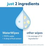WaterWipes Original Baby Wipes, 240 Count (4 Packs), 99.9% Water-Based Wipes, Unscented, For Sensitive Skin, Packaging May Vary