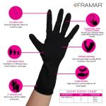 FRAMAR Black Nitrile Gloves Medium – Disposable Gloves Medium, Black Gloves Disposable, Non Latex Gloves, Latex Free Gloves – 100 Pack
