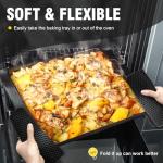 Walfos Silicone Trivet Mats - 4 Heat Resistant Pot Holders, Multipurpose Non-Slip Hot Pads for Kitchen Potholders, Hot Dishers, Jar Opener, Spoon Holder, Food Grade Silicone & BPA Free (Black)