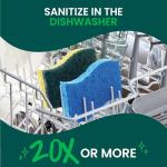 Scotch-Brite Zero Scratch Scrub Sponge, 6 Kitchen Sponges for Cleaning Around the Home, Bathroom & More, Scratch-free Dish Scrubber, Multi-surface Safe, Best for Nonstick Pots and Pans