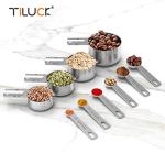 TILUCK Stainless Steel Measuring Cups & Spoons Set, Cups and Spoons,Kitchen Gadgets for Cooking & Baking (10)