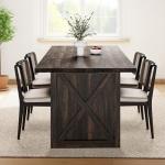 YITAHOME 70.8" Large Farmhouse Dining Table for 6 to 8 People, Rustic Style Wood Dinner Table, Rectangular Dining Table for Kitchen, Dining Room & Living Room