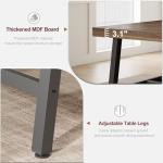 GarveeHome Industrial Dining Table for 6-8 People, 70.87" Long Wooden Kitchen Table with Sturdy Metal Frame & Rustic Brown Finish (Brown, 70.87" Long)