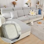 Yoovat Magic Sofa Covers Magic Sofa Couch Covers 2024 New Wear-Resistant Universal Sofa Cover Stretch for Sectional Slipcovers (Texture-Light Gray,Chaise Cover)
