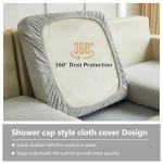 Yoovat Magic Sofa Covers Magic Sofa Couch Covers 2024 New Wear-Resistant Universal Sofa Cover Stretch for Sectional Slipcovers (Texture-Light Gray,Chaise Cover)