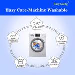 Easy-Going Reversible Oversized Couch Cover for 3 Cushion Couch Sofa Cover for Dogs Water Resistant Furniture Protector Cover with Foam Sticks for Pet (Oversized Sofa, Gray/Light Gray)