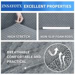 ZNSAYOTX 1 Piece Jacquard Couch Covers for 3 Cushion Couch Living Room High Stretch Sofa Cover Pets Dogs Friendly Anti Slip Thickened Slipcovers Furniture Protector (Sofa, Light Grey)