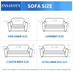 ZNSAYOTX 1 Piece Jacquard Couch Covers for 3 Cushion Couch Living Room High Stretch Sofa Cover Pets Dogs Friendly Anti Slip Thickened Slipcovers Furniture Protector (Sofa, Light Grey)