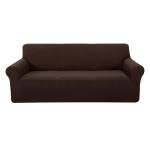 U-NICE HOME Stretch Couch Cover Sofa Cover Washable Sofa Slipcover Furniture Protector for 3 Cushion Couch Sofa Pet Friendly(Sofa, Chocolate)