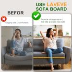 LAVEVE Heavy Duty Couch Cushion Support for Sagging Seat 21.5''x70'', Thicken Solid Wood Sofa Under Cushions Boards, Perfectly Fix and Protect Seat, Extend Life