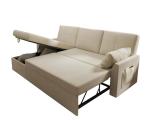 VanAcc Sleeper Sofa, Sofa Bed- 2 in 1 Pull Out Couch Bed with Storage Chaise for Living Room, Comfy Sleeper Couch, Beige Chenille