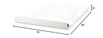 ZINUS Twin 6 Inch Green Tea Memory Foam Mattress
