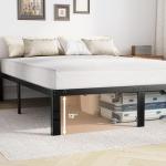 Queen Size Metal Bed Frame with Storage Space