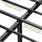 Queen Size Metal Bed Frame with Storage Space