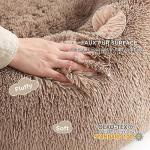 Bedsure Large Calming Donut Dog Bed, Anti-Slip