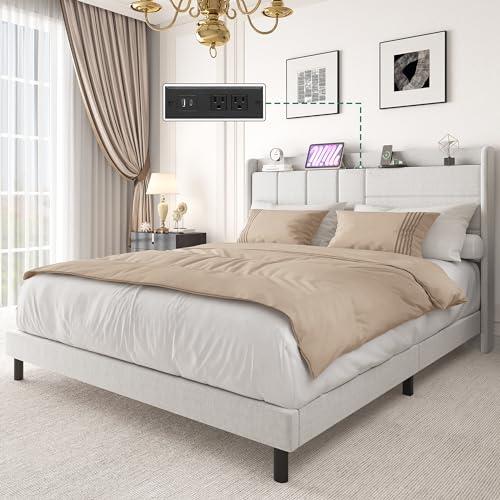 YITAHOME Queen Upholstered Bed Frame with Storage