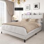 YITAHOME Queen Upholstered Bed Frame with Storage