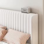 Velvet Bed Frame with Tufted Wingback Headboard