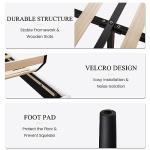 Velvet Bed Frame with Tufted Wingback Headboard