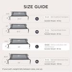 Bedsure Large Outdoor Elevated Dog Bed - Grey