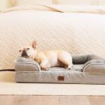 Large Waterproof Memory Foam Dog Bed, Grey