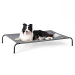 Bedsure Large Outdoor Elevated Dog Bed - Grey
