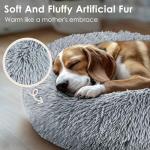 Cozy Round Donut Pet Bed for Small Dogs and Cats