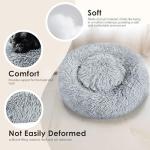 Cozy Round Donut Pet Bed for Small Dogs and Cats