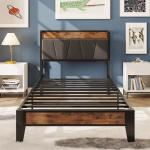 LIKIMIO Twin XL Bed Frame with Storage & Charging