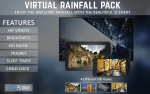 Virtual Rainfall Pack HD for 4K and 8K TVs