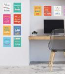 12-Piece Growth Mindset Positive Quote Poster Set