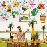 Outus 30-Piece Tropical Luau Party Decor Set