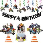 42-Piece Dirt Bike Party Decorations Kit