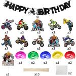 42-Piece Dirt Bike Party Decorations Kit