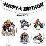 42-Piece Dirt Bike Party Decorations Kit