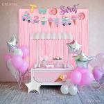 Pastel Pink Foil Fringe Streamers for Parties