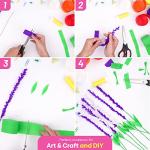 Rainbow Crepe Paper Streamers - 8 Rolls