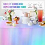 Childom 3 Pack Iridescent Disposable Tablecloths