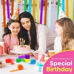 Rainbow Crepe Paper Streamers - 8 Rolls