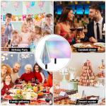 Childom 3 Pack Iridescent Disposable Tablecloths