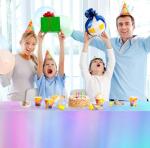 Childom 3 Pack Iridescent Disposable Tablecloths