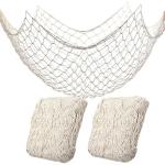 2 Pack Cotton Fish Net Decorations for Parties