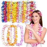 Colorful 25pc Hawaiian Leis for Luau Party